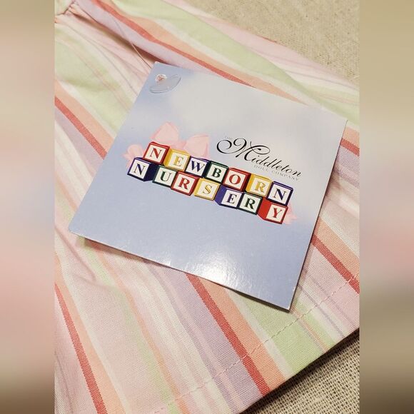 Middleton Reborn Pink Multi Striped Doll Dress - Picture 2 of 9